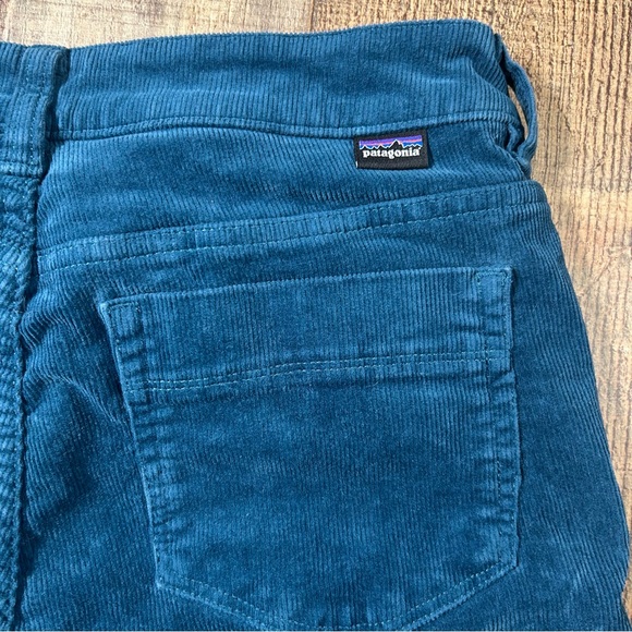 Patagonia Organic Cotton Corduroy Pants Teal Blue Size 27 Short 4 Gorpcore - Picture 7 of 7